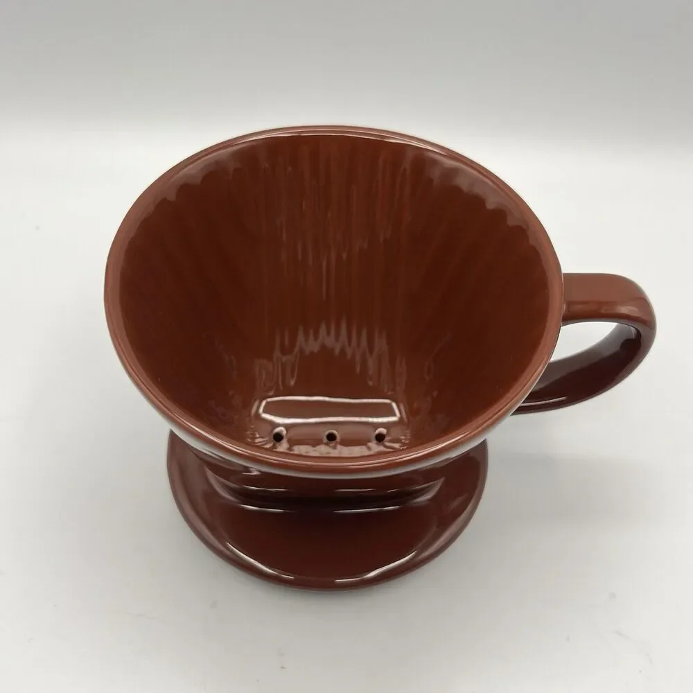 DOWAN Pour over Coffee Dripper, Non Electric Pour over Coffee Maker Porcelain